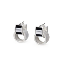Load image into Gallery viewer, Melissa Hoop Earring Silver