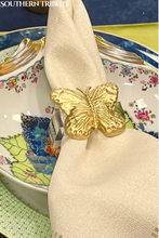 Load image into Gallery viewer, Butterfly Napkin Ring Set of (4)