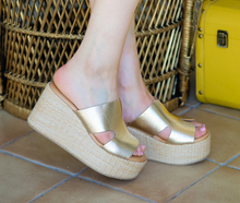 Load image into Gallery viewer, Jamie Platform Wedge Sandal