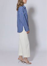 Load image into Gallery viewer, HH Barre Stripe Shirt Cobalt