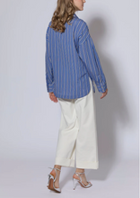 Load image into Gallery viewer, HH Barre Stripe Shirt Cobalt