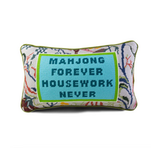 Load image into Gallery viewer, Mahjong Needlepoint Pillow