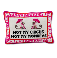 Load image into Gallery viewer, Not My Circus Needlepoint Pillow