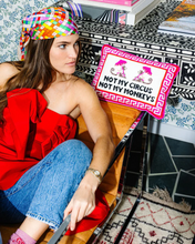 Load image into Gallery viewer, Not My Circus Needlepoint Pillow