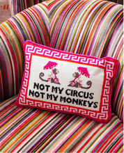 Load image into Gallery viewer, Not My Circus Needlepoint Pillow