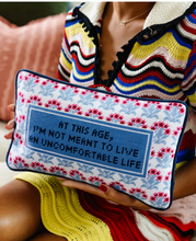 Load image into Gallery viewer, Uncomfortable Needlepoint Pillow
