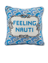 Load image into Gallery viewer, Nauti Needlepoint Pillow
