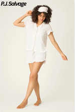 Load image into Gallery viewer, Solid PJ Set Pointelle Essenetial