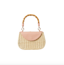 Load image into Gallery viewer, Amy Wicker Bag Light Pink