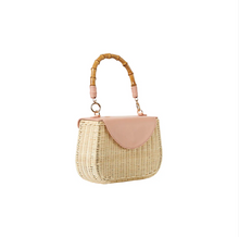 Load image into Gallery viewer, Amy Wicker Bag Light Pink