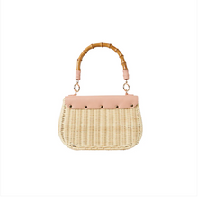 Load image into Gallery viewer, Amy Wicker Bag Light Pink