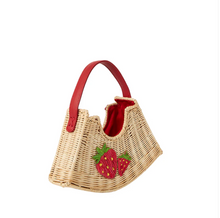 Load image into Gallery viewer, Tati Cresent Wicker Bag