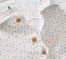 Load image into Gallery viewer, Linen Blend Short Sleeve Button Down Shirt