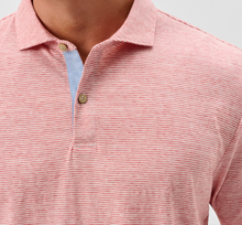 Load image into Gallery viewer, Slub Cotton Blend Thatcher Stripe Polo
