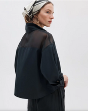 Load image into Gallery viewer, Elly Poplin Organza Shirt