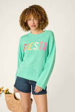 Load image into Gallery viewer, Viva la Vida Siesta Green Sweater