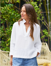 Load image into Gallery viewer, Gabi Washed Linen Popover Shirt