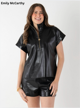 Load image into Gallery viewer, Poppy Pullover Vegan Leather