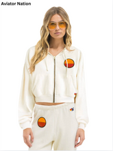 Load image into Gallery viewer, Sunset Patch Cropped Hoodie