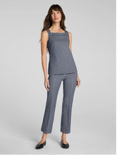Load image into Gallery viewer, Ponte Pintuck Kickflare Gingham