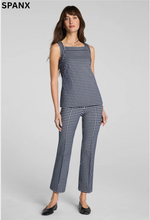 Load image into Gallery viewer, Ponte Pintuck Kickflare Gingham