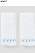 Load image into Gallery viewer, Wave Embroidered Hand Towels