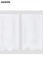 Load image into Gallery viewer, Hand Towel Scalloped Edge White