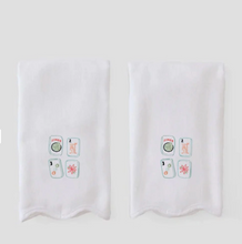 Load image into Gallery viewer, Mahjong Embroidered Guest Towel