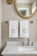 Load image into Gallery viewer, Mahjong Embroidered Guest Towel