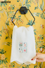 Load image into Gallery viewer, Mahjong Embroidered Guest Towel