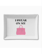 Load image into Gallery viewer, Swear on My Pink Bag Tray