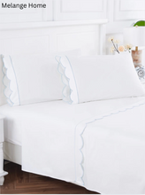 Load image into Gallery viewer, Scallop Cotton Sheet Set King