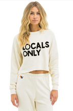 Load image into Gallery viewer, Locals Only Cropped Sweatshirt
