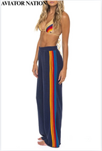 Load image into Gallery viewer, 5-Stripe Wide Leg Sweat Pant