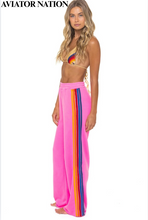 Load image into Gallery viewer, 5 Stripe Wide Leg Women's Sweatpant