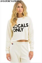 Load image into Gallery viewer, Locals Only Cropped Sweatshirt