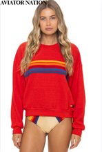 Load image into Gallery viewer, 5 Stripe Crew Sweatshirt