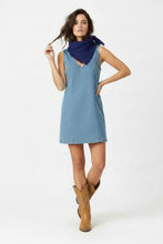 Load image into Gallery viewer, Cashmere Distressed Triangle Scarf Royal