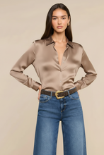 Load image into Gallery viewer, Tyler Silk Blouse Cardamon