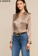 Load image into Gallery viewer, Tyler Silk Blouse Cardamon
