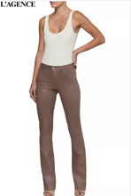 Load image into Gallery viewer, Ruth High Rise Straight Coated Jean Cardamom
