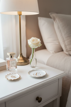 Load image into Gallery viewer, Monogrammed Porcelain Coaster White E