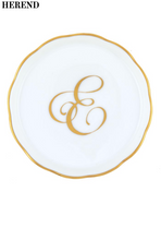 Load image into Gallery viewer, Monogrammed Porcelain Coaster White E