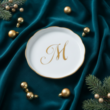 Load image into Gallery viewer, Herend Monogrammed Coaster White M