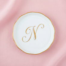 Load image into Gallery viewer, Herend Monogrammed Coaster White N