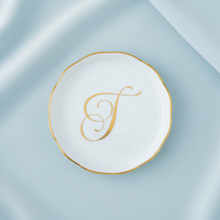 Load image into Gallery viewer, Herend Monogrammed Coaster White T