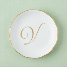 Load image into Gallery viewer, Herend Monogrammed Coaster White V