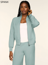 Load image into Gallery viewer, Pintuck Track Jacket Dew