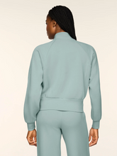 Load image into Gallery viewer, Pintuck Track Jacket Dew