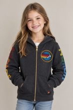 Load image into Gallery viewer, Kids Zip Hoodie Charcoal